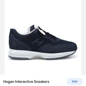 Hogan interactive Navy sneakers. Mens